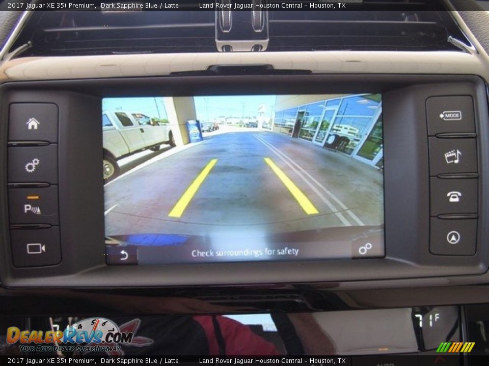 2017 Jaguar XE 35t Premium Dark Sapphire Blue / Latte Photo #21
