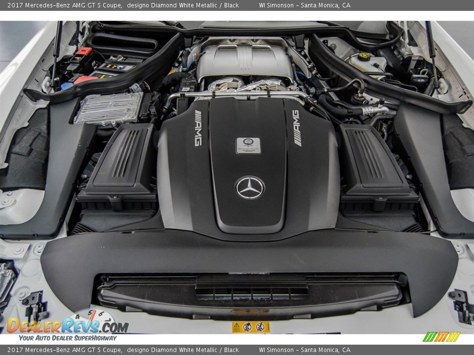 2017 Mercedes-Benz AMG GT S Coupe designo Diamond White Metallic / Black Photo #36