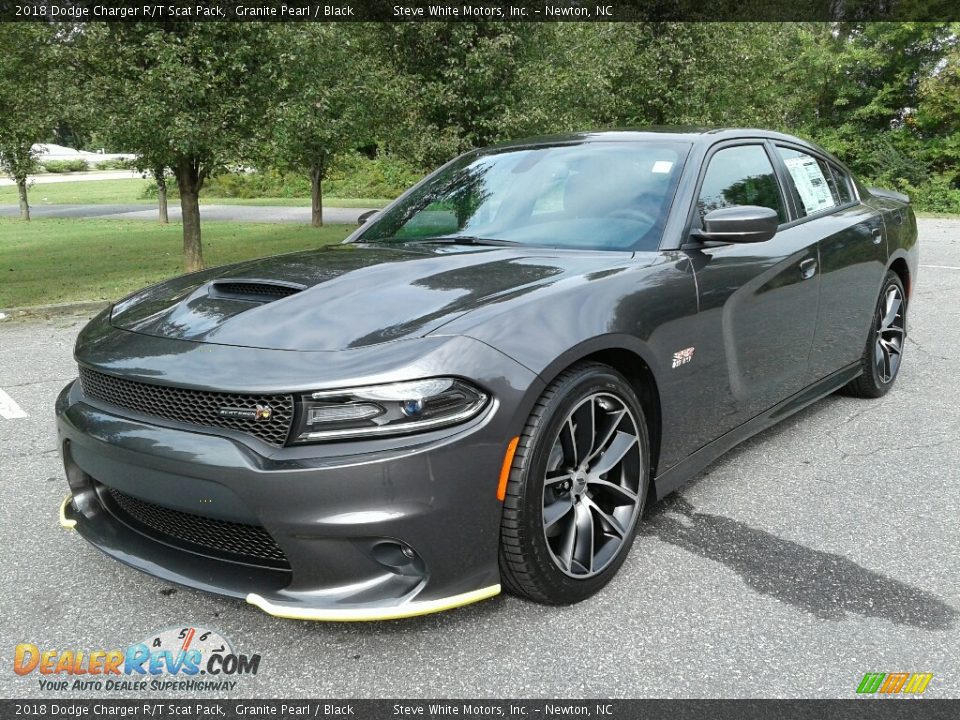 2018 Dodge Charger R/T Scat Pack Granite Pearl / Black Photo #2