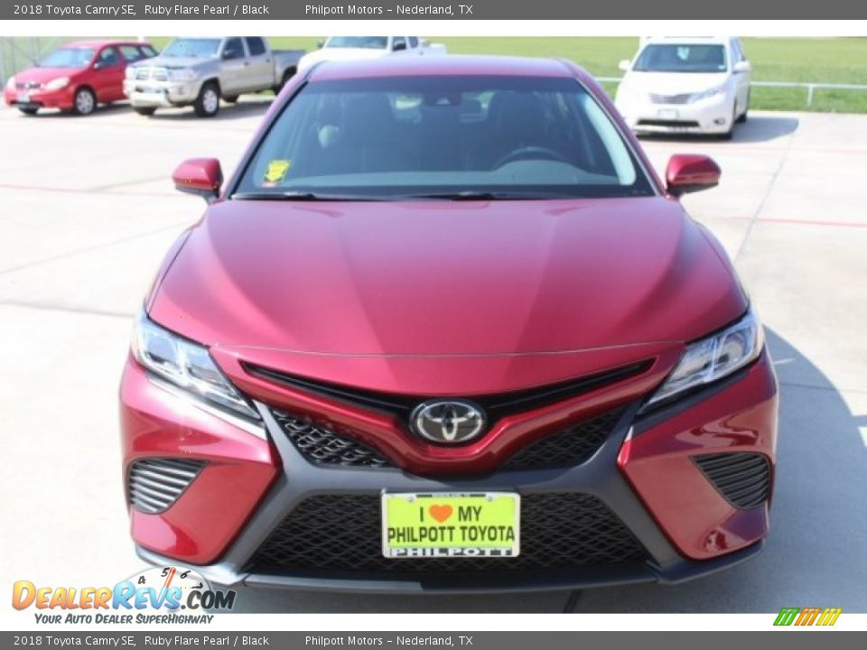 2018 Toyota Camry SE Ruby Flare Pearl / Black Photo #2