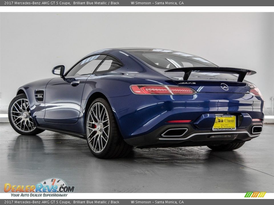2017 Mercedes-Benz AMG GT S Coupe Brilliant Blue Metallic / Black Photo #10