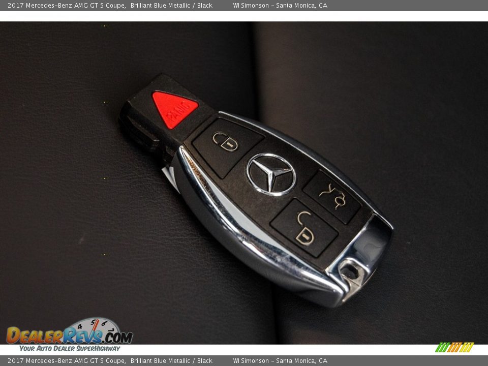 2017 Mercedes-Benz AMG GT S Coupe Brilliant Blue Metallic / Black Photo #11