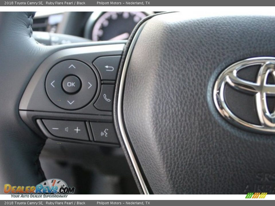 2018 Toyota Camry SE Ruby Flare Pearl / Black Photo #14