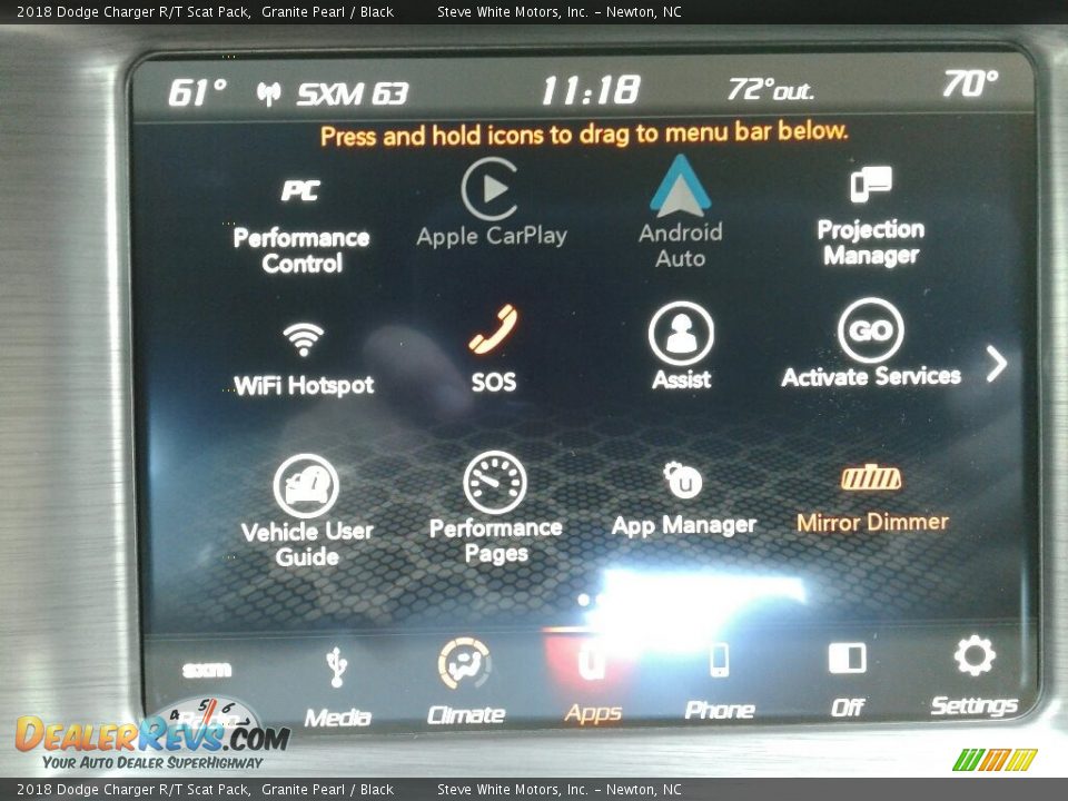 2018 Dodge Charger R/T Scat Pack Granite Pearl / Black Photo #24