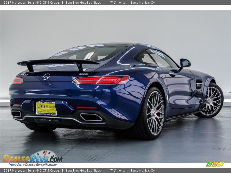 2017 Mercedes-Benz AMG GT S Coupe Brilliant Blue Metallic / Black Photo #24