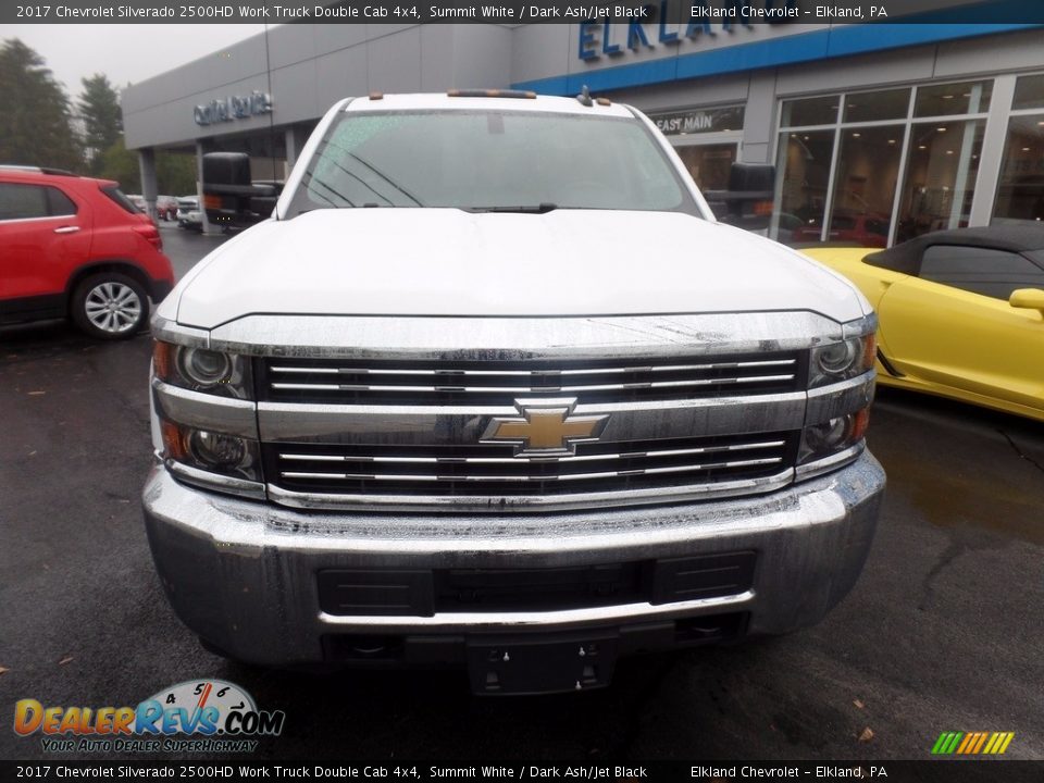 2017 Chevrolet Silverado 2500HD Work Truck Double Cab 4x4 Summit White / Dark Ash/Jet Black Photo #2