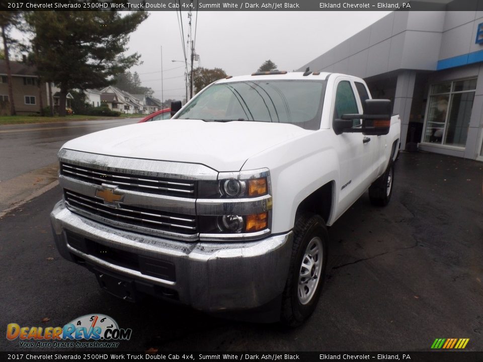 2017 Chevrolet Silverado 2500HD Work Truck Double Cab 4x4 Summit White / Dark Ash/Jet Black Photo #3
