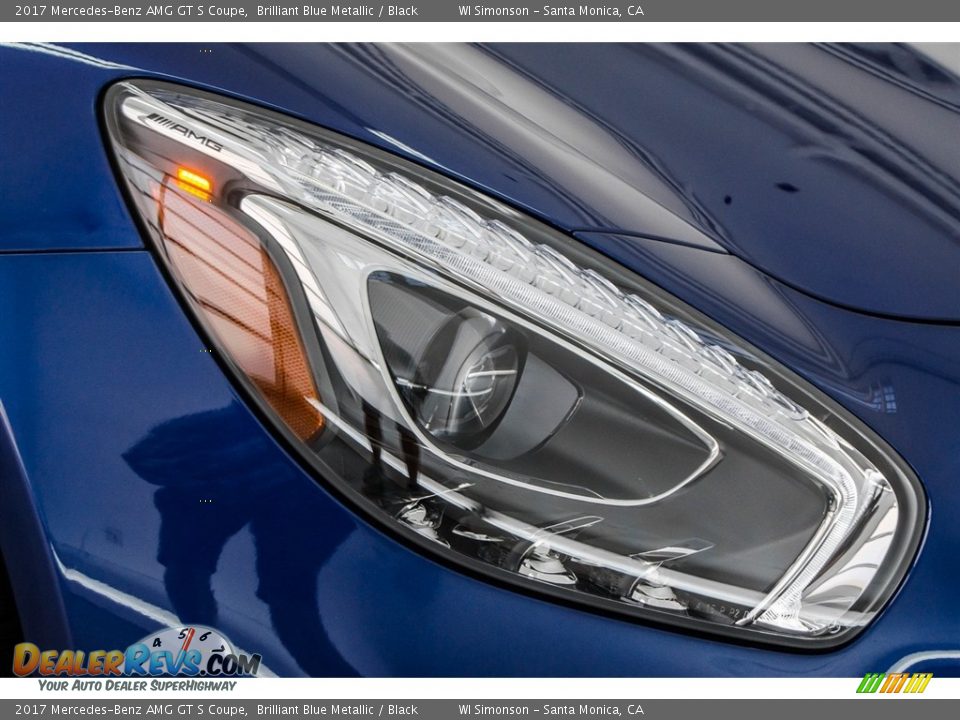2017 Mercedes-Benz AMG GT S Coupe Brilliant Blue Metallic / Black Photo #27