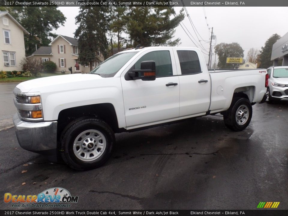 2017 Chevrolet Silverado 2500HD Work Truck Double Cab 4x4 Summit White / Dark Ash/Jet Black Photo #4