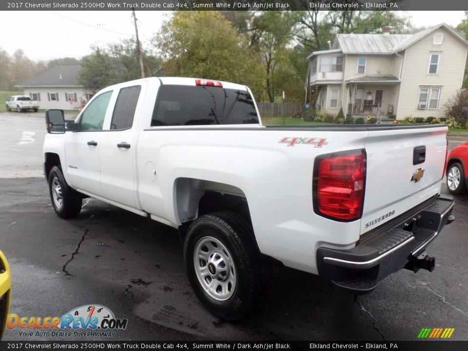 2017 Chevrolet Silverado 2500HD Work Truck Double Cab 4x4 Summit White / Dark Ash/Jet Black Photo #5