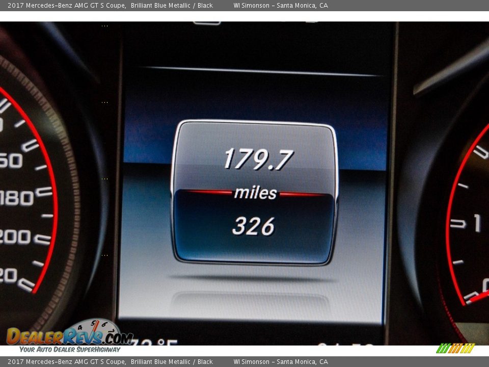 2017 Mercedes-Benz AMG GT S Coupe Brilliant Blue Metallic / Black Photo #31