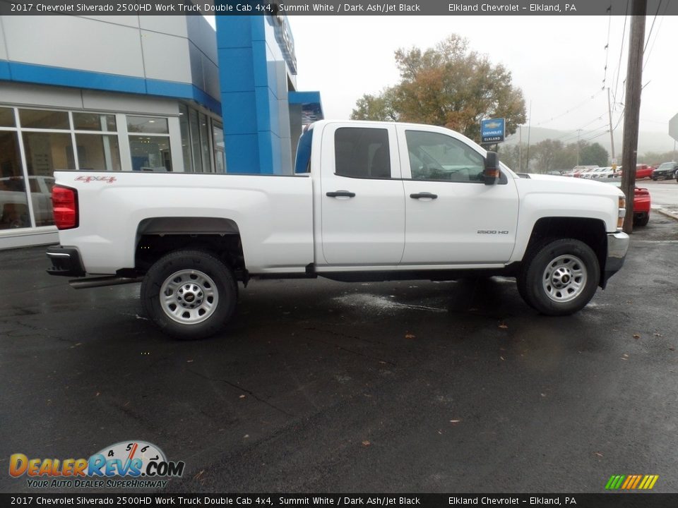 2017 Chevrolet Silverado 2500HD Work Truck Double Cab 4x4 Summit White / Dark Ash/Jet Black Photo #8