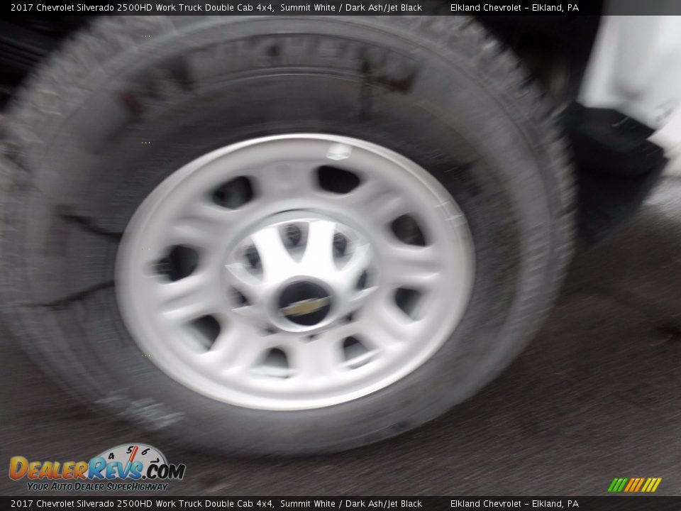 2017 Chevrolet Silverado 2500HD Work Truck Double Cab 4x4 Summit White / Dark Ash/Jet Black Photo #9