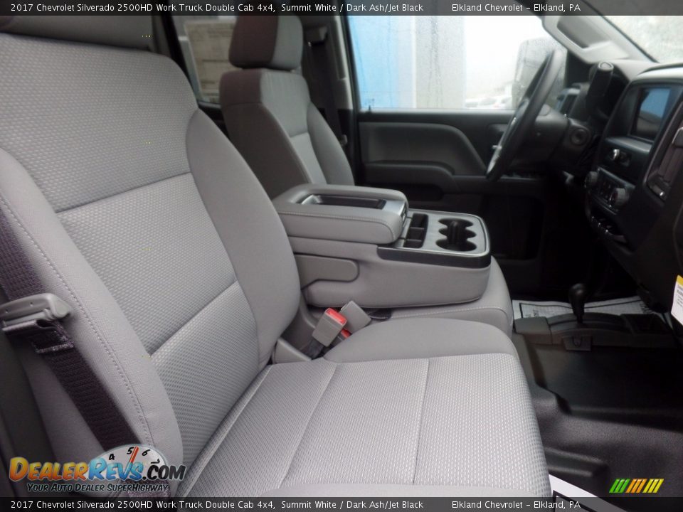 2017 Chevrolet Silverado 2500HD Work Truck Double Cab 4x4 Summit White / Dark Ash/Jet Black Photo #12