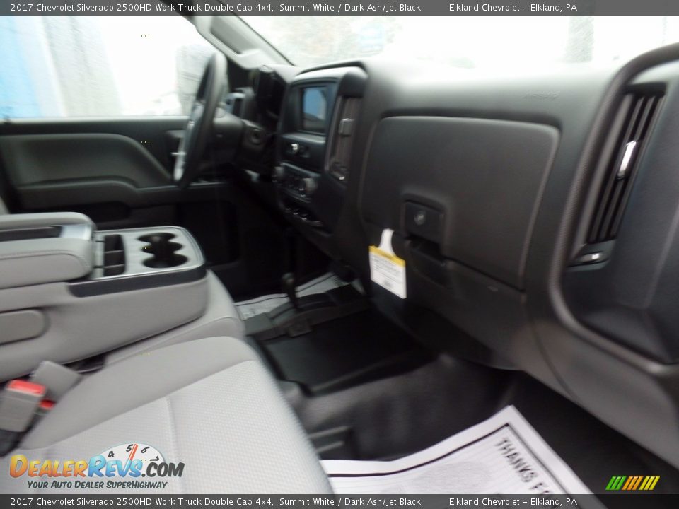 2017 Chevrolet Silverado 2500HD Work Truck Double Cab 4x4 Summit White / Dark Ash/Jet Black Photo #13