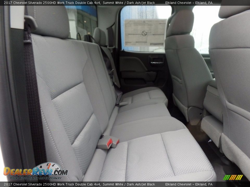 2017 Chevrolet Silverado 2500HD Work Truck Double Cab 4x4 Summit White / Dark Ash/Jet Black Photo #14