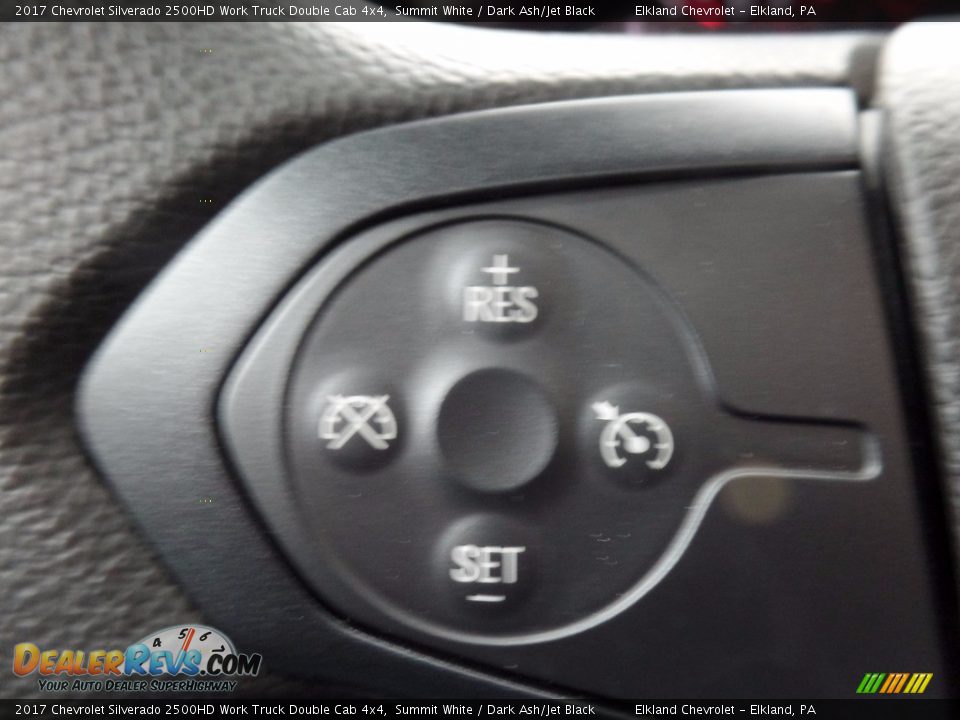 2017 Chevrolet Silverado 2500HD Work Truck Double Cab 4x4 Summit White / Dark Ash/Jet Black Photo #23