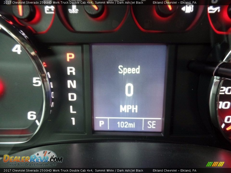 2017 Chevrolet Silverado 2500HD Work Truck Double Cab 4x4 Summit White / Dark Ash/Jet Black Photo #24