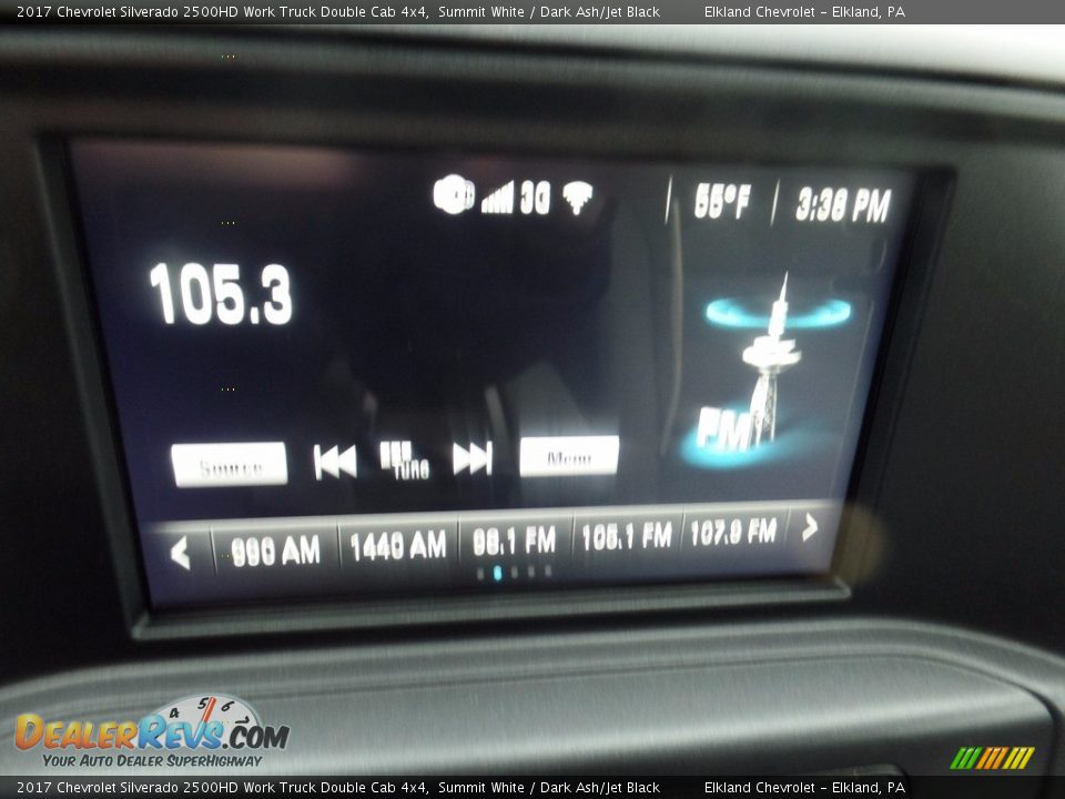 2017 Chevrolet Silverado 2500HD Work Truck Double Cab 4x4 Summit White / Dark Ash/Jet Black Photo #28