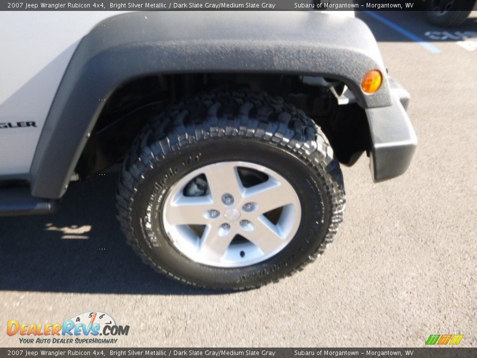2007 Jeep Wrangler Rubicon 4x4 Bright Silver Metallic / Dark Slate Gray/Medium Slate Gray Photo #2