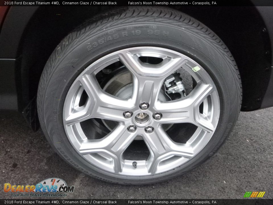 2018 Ford Escape Titanium 4WD Cinnamon Glaze / Charcoal Black Photo #7
