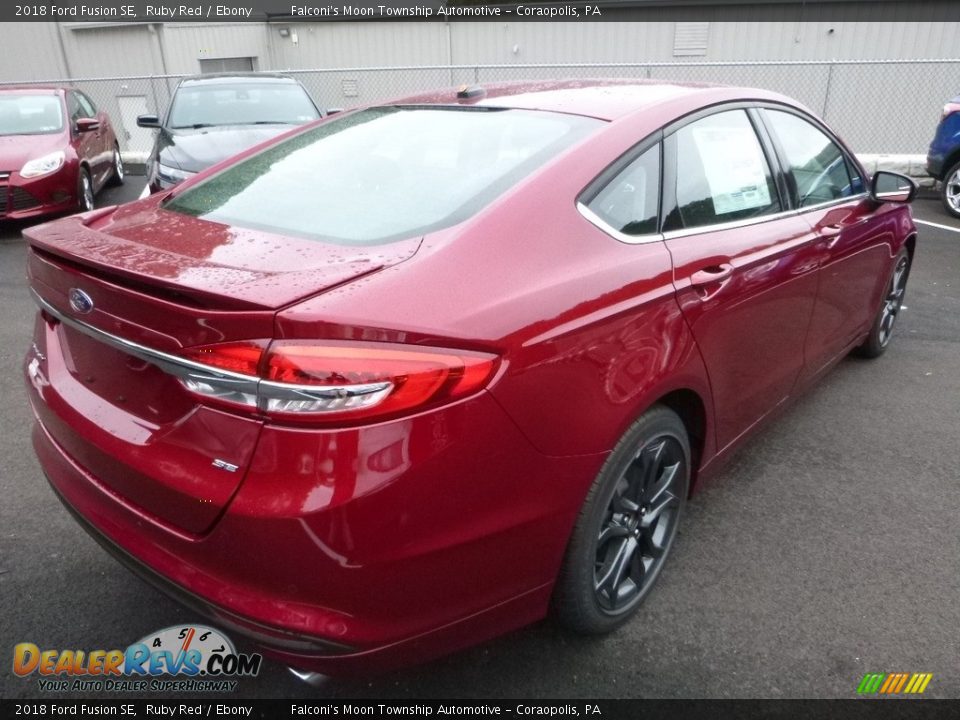2018 Ford Fusion SE Ruby Red / Ebony Photo #2