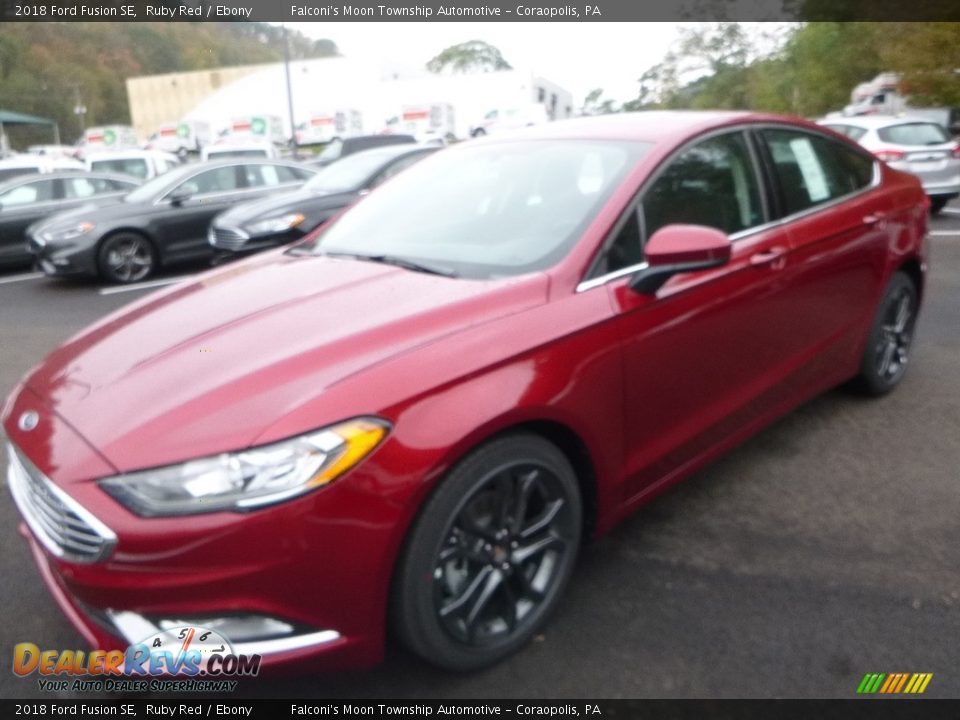 2018 Ford Fusion SE Ruby Red / Ebony Photo #5