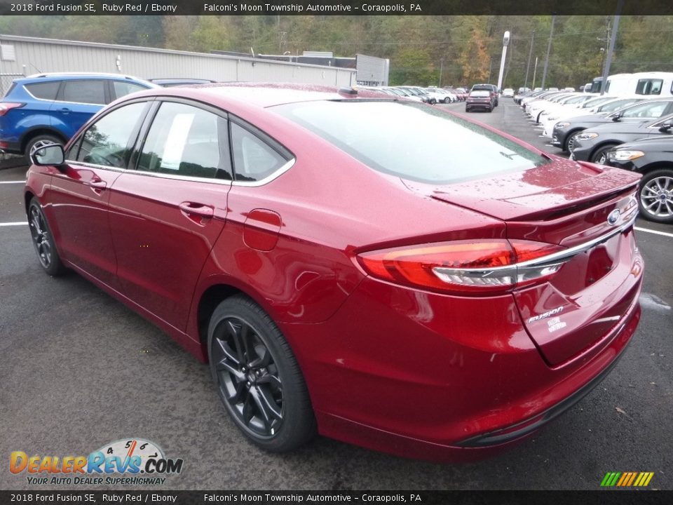 2018 Ford Fusion SE Ruby Red / Ebony Photo #6