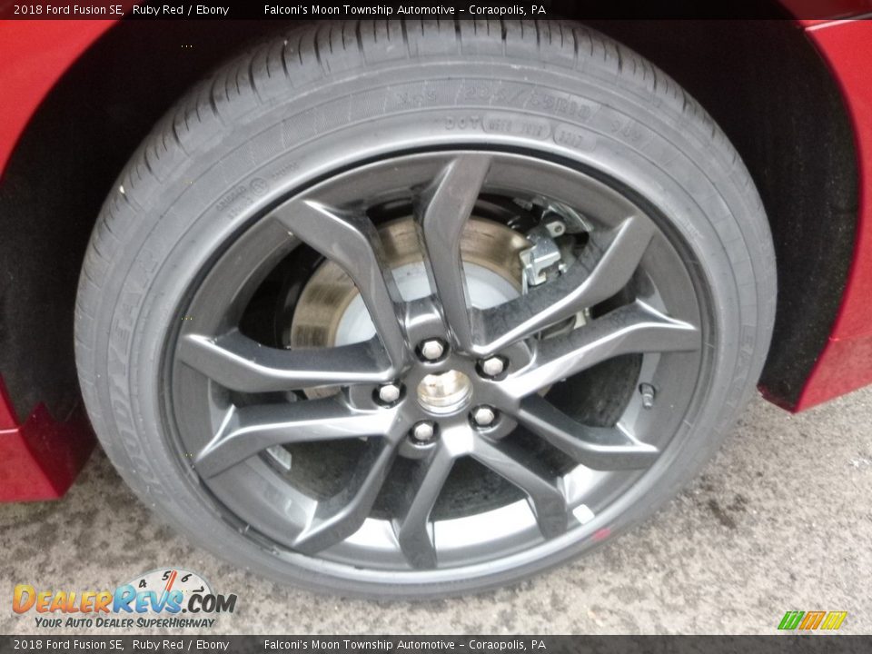 2018 Ford Fusion SE Ruby Red / Ebony Photo #7