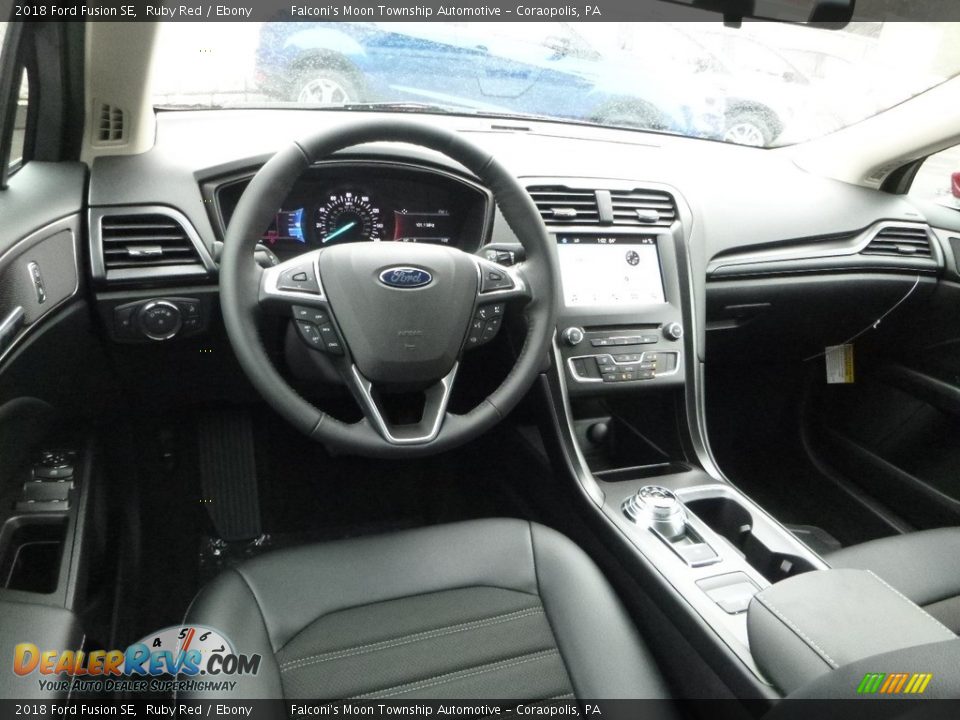 2018 Ford Fusion SE Ruby Red / Ebony Photo #9
