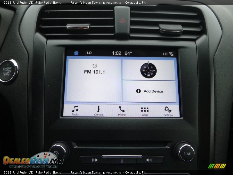 2018 Ford Fusion SE Ruby Red / Ebony Photo #13