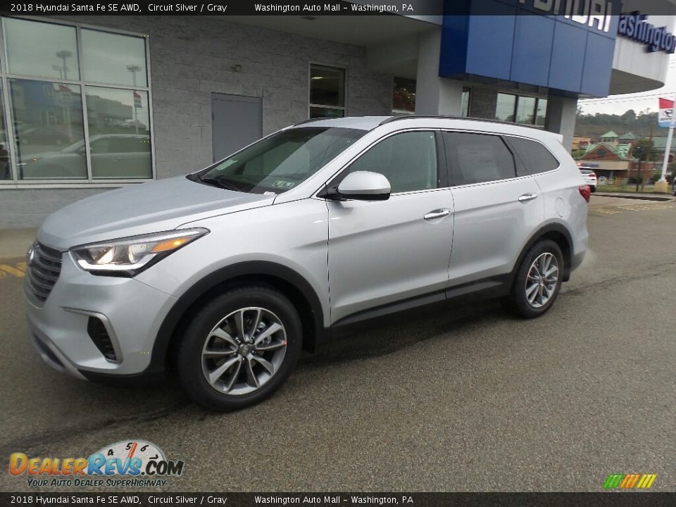 2018 Hyundai Santa Fe SE AWD Circuit Silver / Gray Photo #4