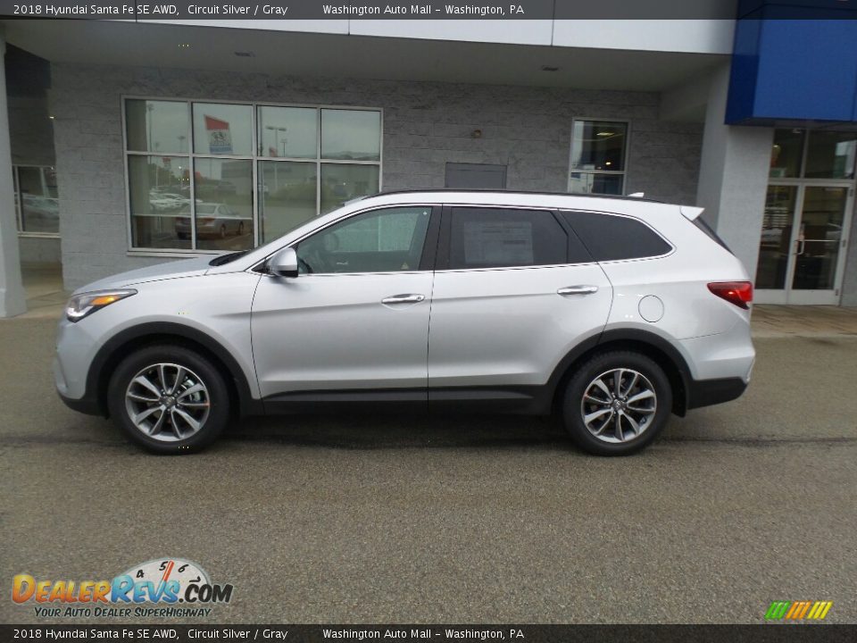 2018 Hyundai Santa Fe SE AWD Circuit Silver / Gray Photo #5