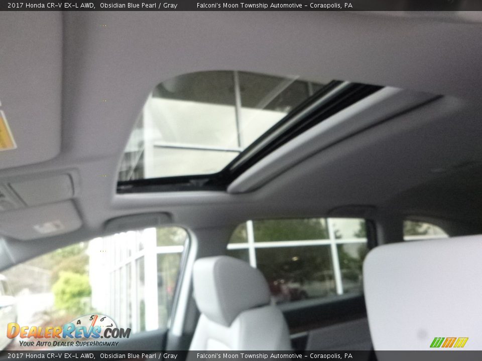 2017 Honda CR-V EX-L AWD Obsidian Blue Pearl / Gray Photo #13