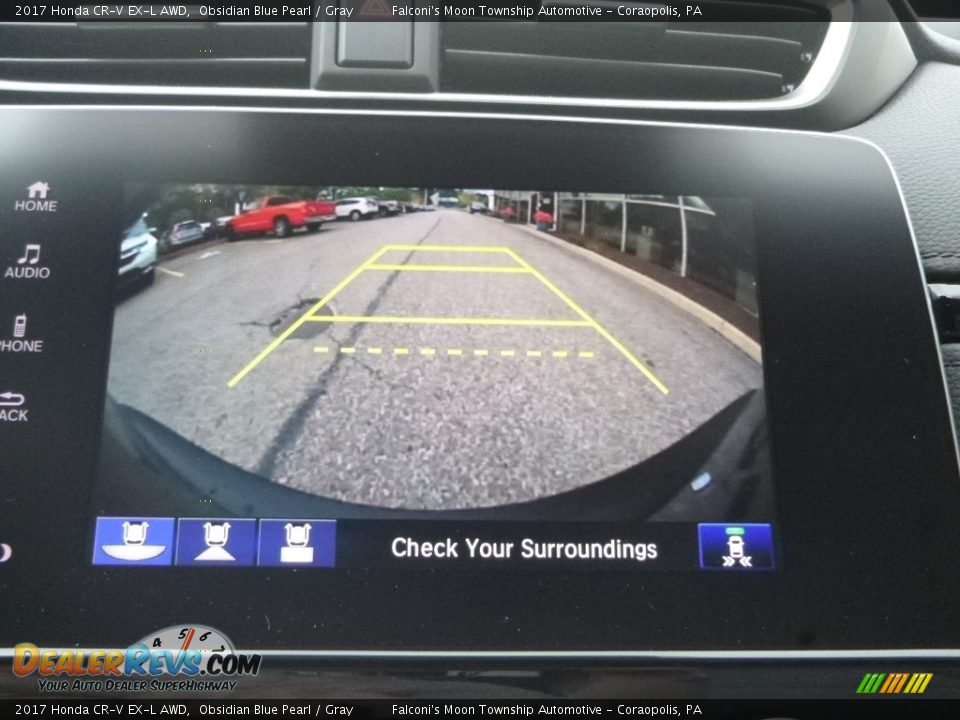 2017 Honda CR-V EX-L AWD Obsidian Blue Pearl / Gray Photo #15