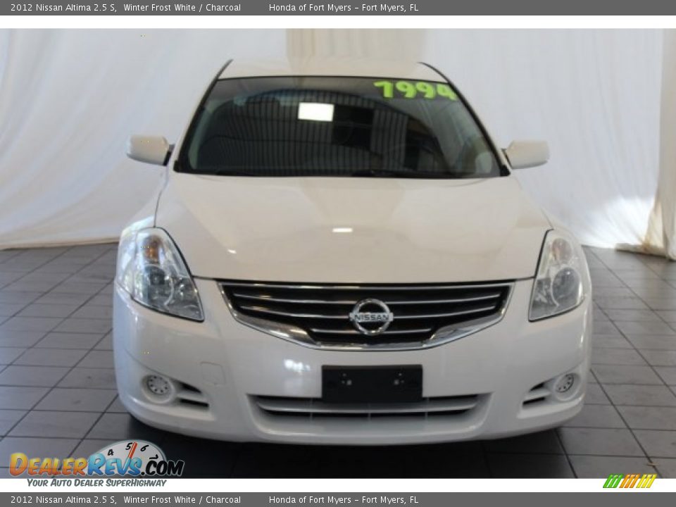 2012 Nissan Altima 2.5 S Winter Frost White / Charcoal Photo #4