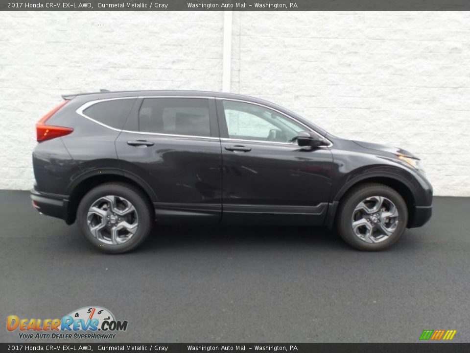 2017 Honda CR-V EX-L AWD Gunmetal Metallic / Gray Photo #2