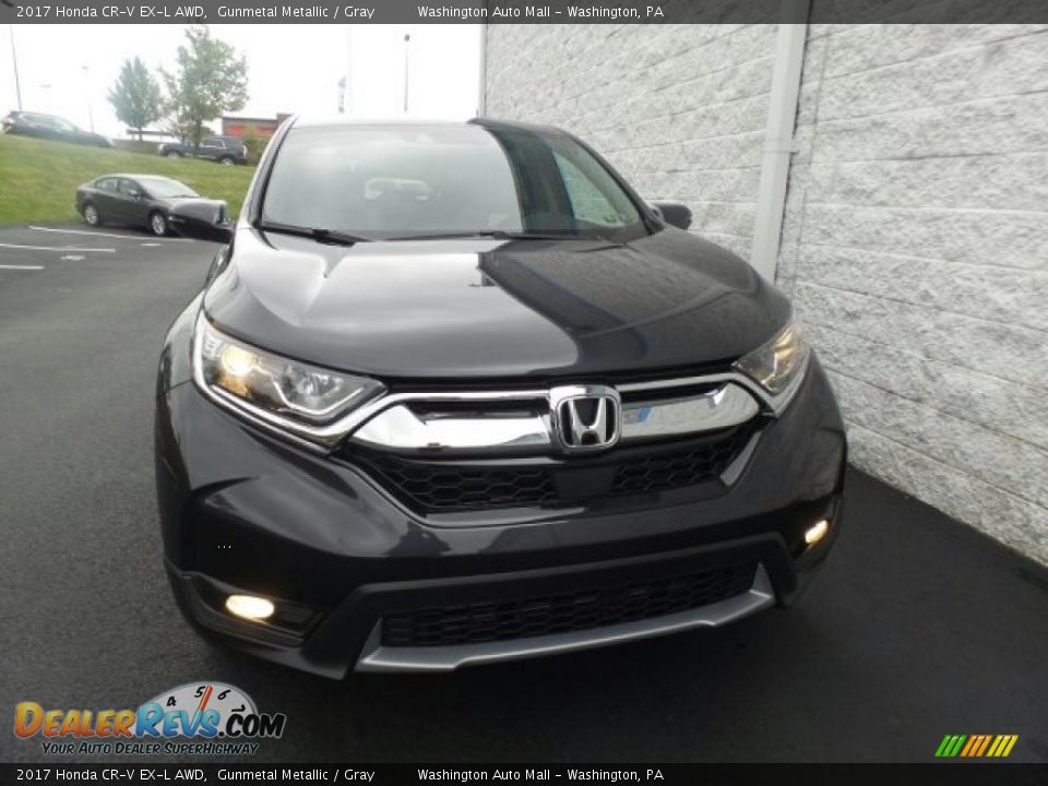 2017 Honda CR-V EX-L AWD Gunmetal Metallic / Gray Photo #3
