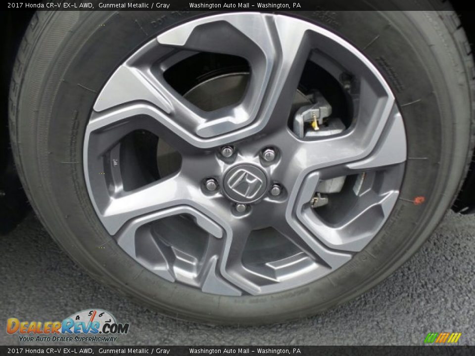 2017 Honda CR-V EX-L AWD Gunmetal Metallic / Gray Photo #4