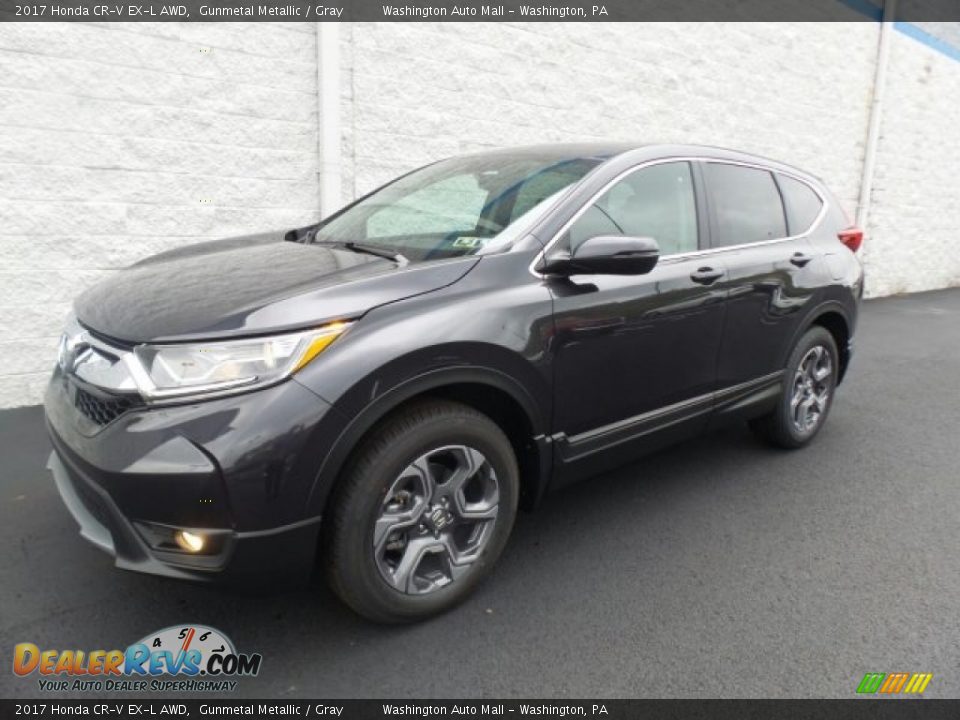 2017 Honda CR-V EX-L AWD Gunmetal Metallic / Gray Photo #5
