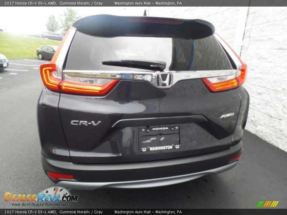 2017 Honda CR-V EX-L AWD Gunmetal Metallic / Gray Photo #7