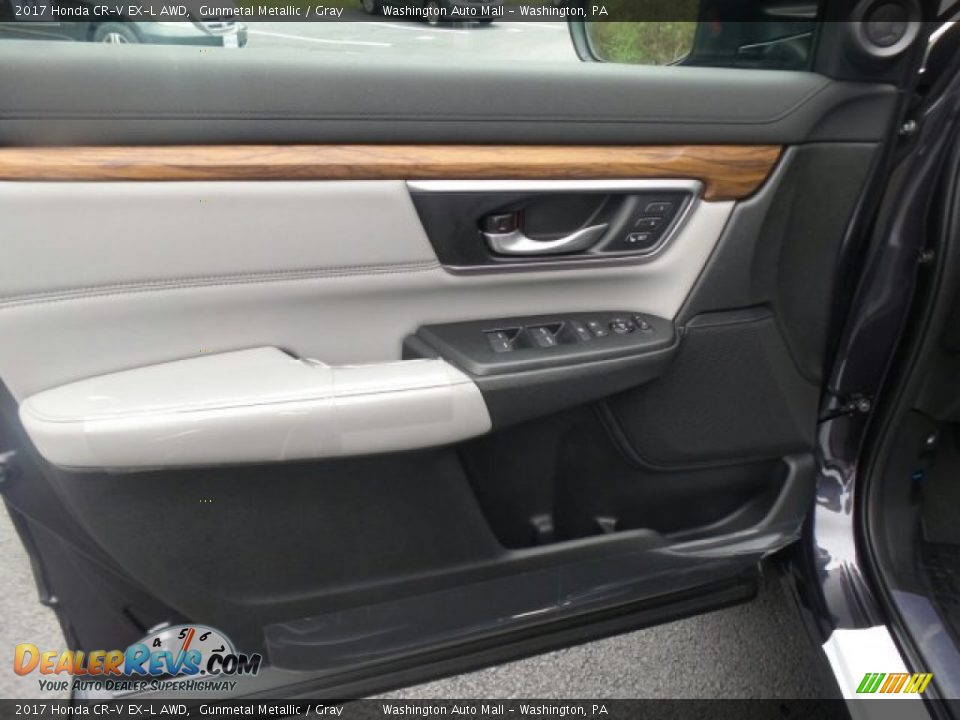 2017 Honda CR-V EX-L AWD Gunmetal Metallic / Gray Photo #12