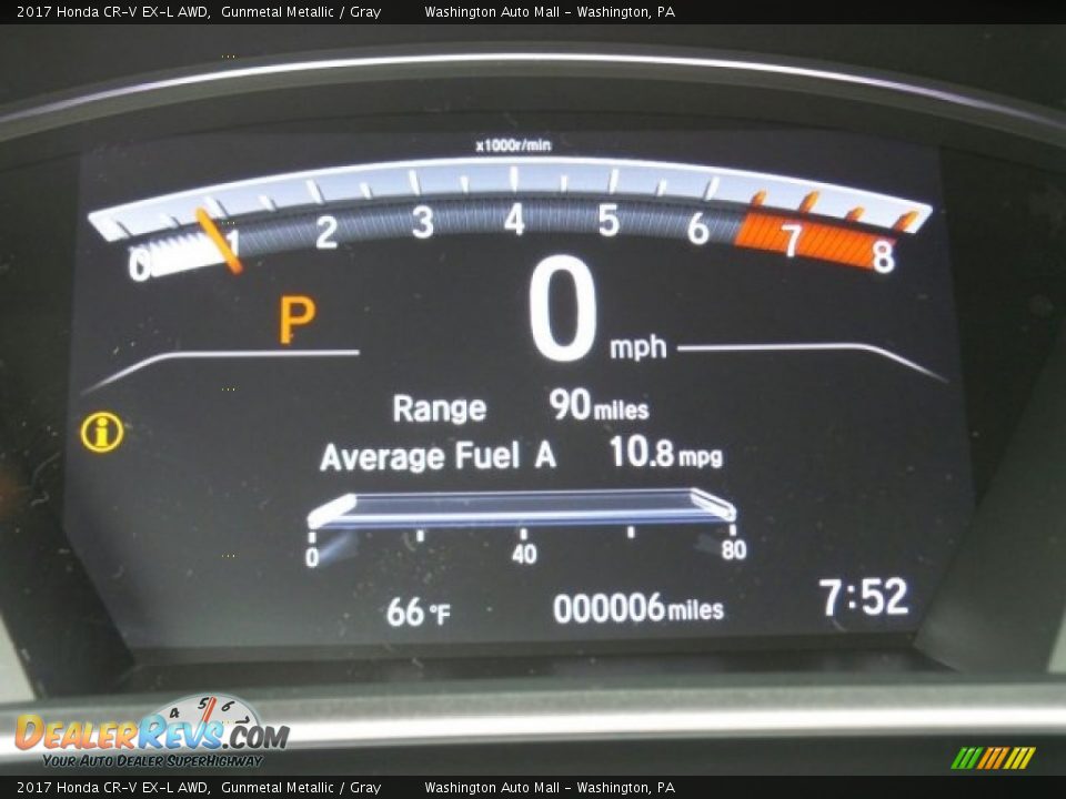 2017 Honda CR-V EX-L AWD Gunmetal Metallic / Gray Photo #15