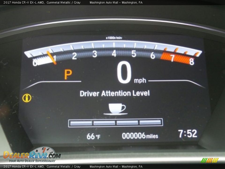 2017 Honda CR-V EX-L AWD Gunmetal Metallic / Gray Photo #16