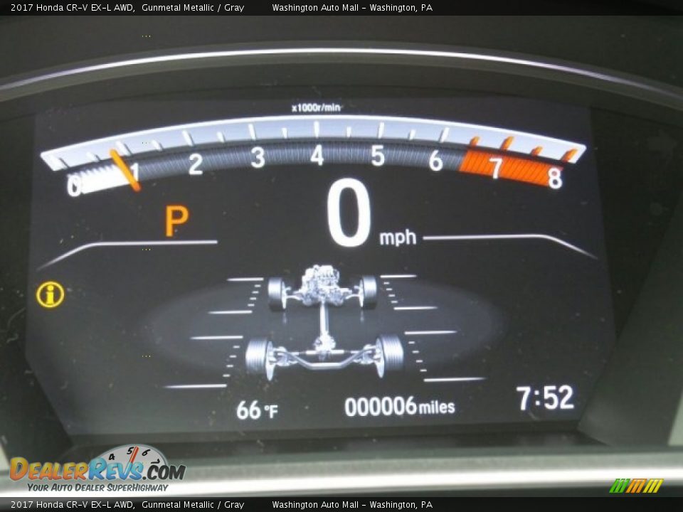 2017 Honda CR-V EX-L AWD Gunmetal Metallic / Gray Photo #17