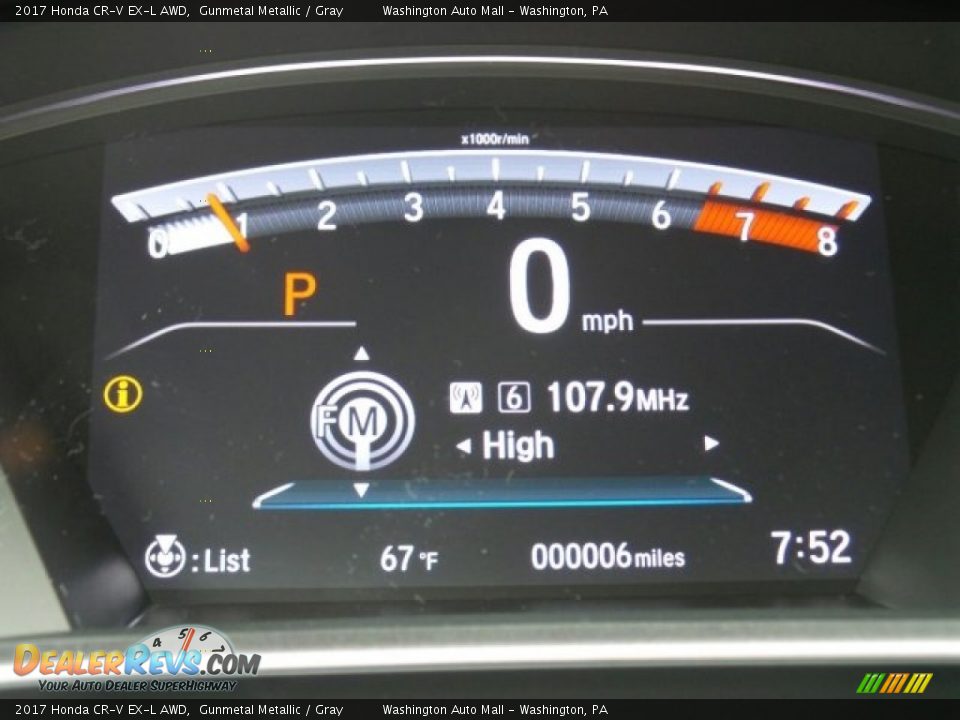 2017 Honda CR-V EX-L AWD Gunmetal Metallic / Gray Photo #18