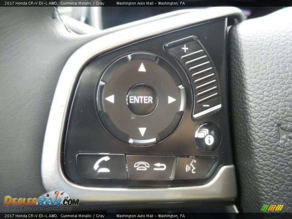 2017 Honda CR-V EX-L AWD Gunmetal Metallic / Gray Photo #19