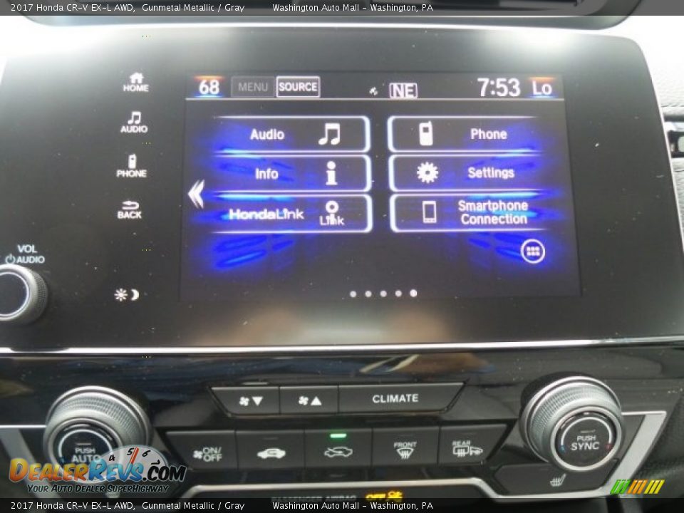 2017 Honda CR-V EX-L AWD Gunmetal Metallic / Gray Photo #24