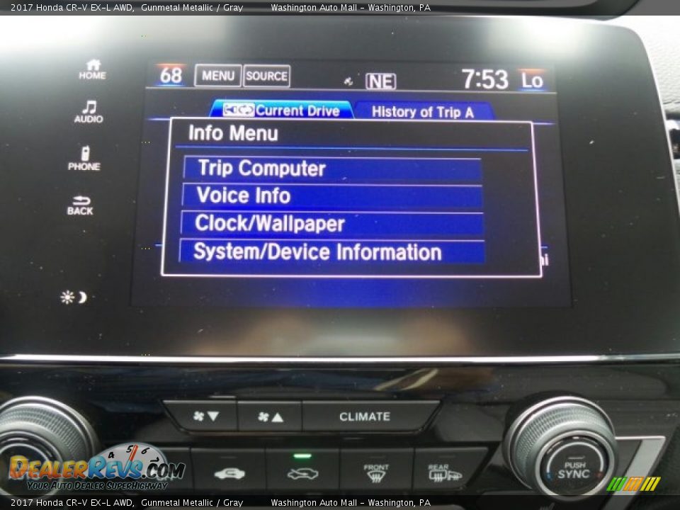 2017 Honda CR-V EX-L AWD Gunmetal Metallic / Gray Photo #25