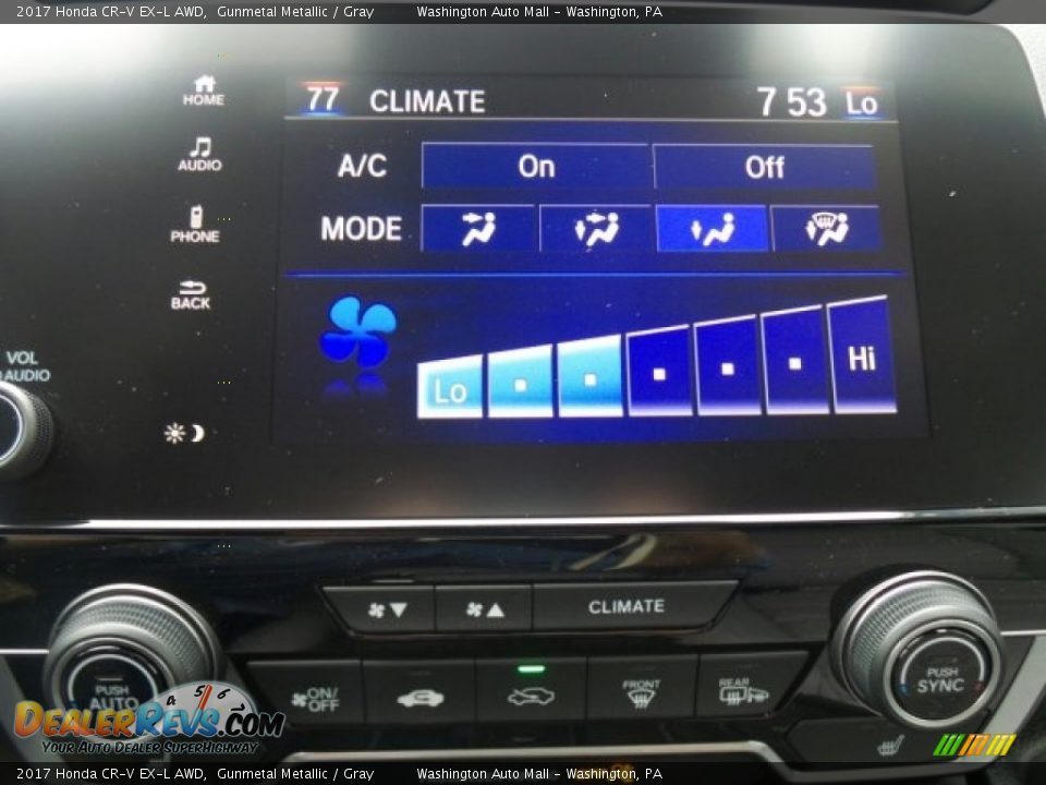 2017 Honda CR-V EX-L AWD Gunmetal Metallic / Gray Photo #27